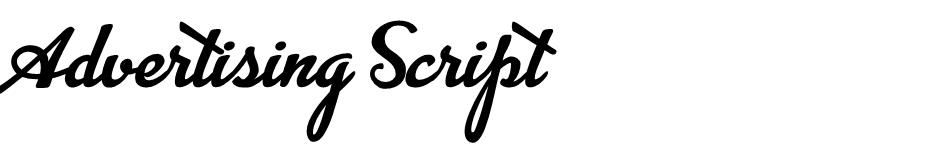 Advertising Script font